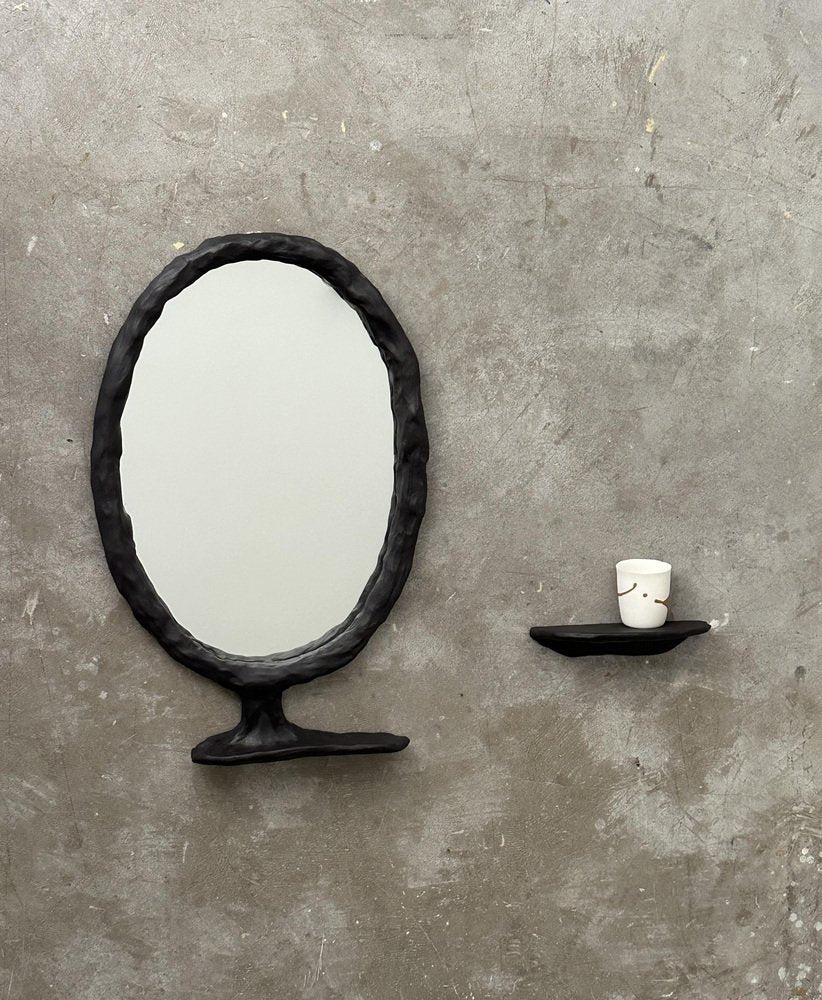 Abstract Wood Mirror by Atelier Monochrome