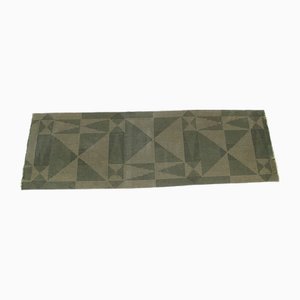 Abstract Wool Hallway Rug, Former Czechoslovakia, 1950s-TZ-2018667