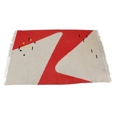 Abstract Wool Rug, Former Czechoslovakia, 1960s-TZ-2018651