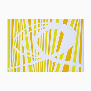 Abstract Yellow and Orange - Original Screen Print - 1970 ca. 1970 ca.-ZCI-760906