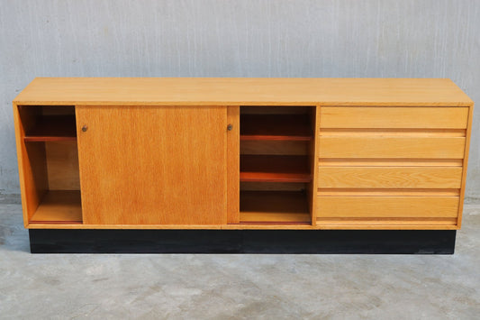 Abstracta Sideboard in Oak by Jos De Mey for Van Den Berghe-Pauvers, 1960