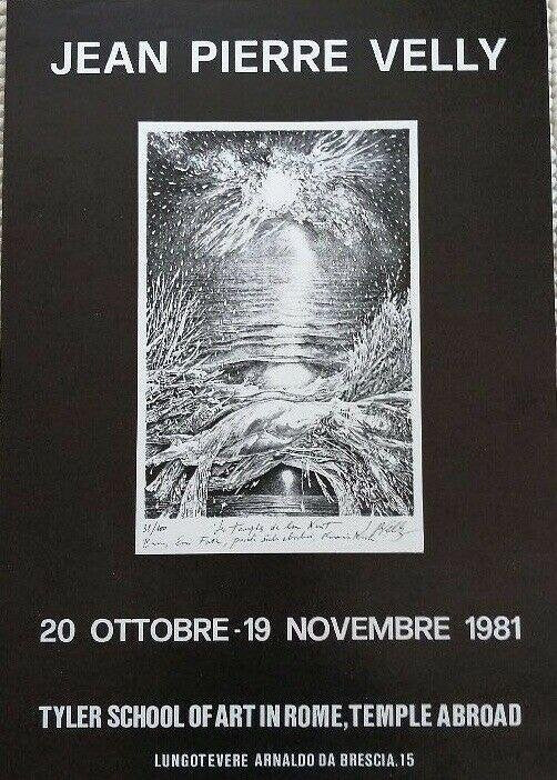 AC 11 Tyler School of Art in Rome Poster by Jean Pierre Velly, 1981