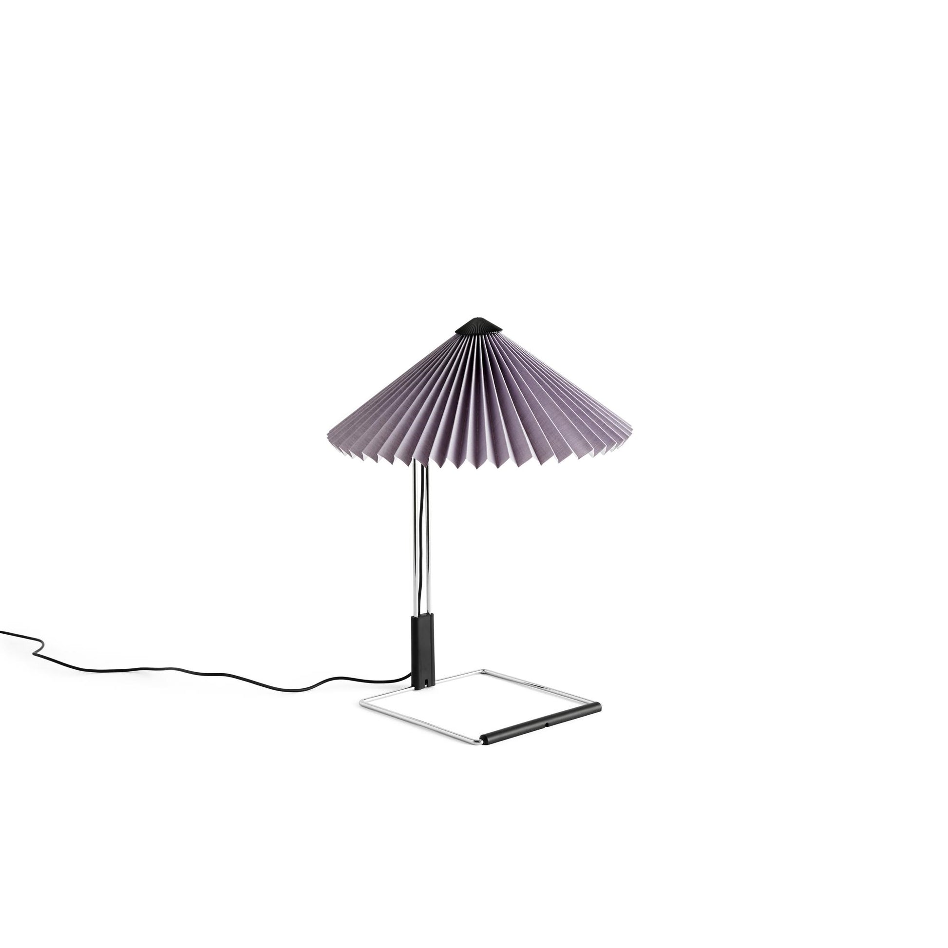Matin Table Lamp 300 by HAY #Chrome/Lavender