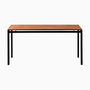 Academy Coffee Table in Black Lacquered Steel and Pine attributed to Poul Kjærholm, 1950s-SC-1813927