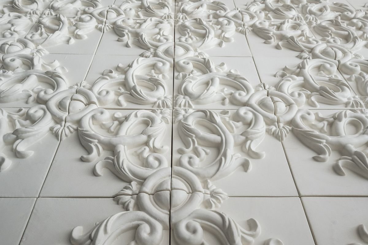 Acanthus Ceramic Decorative Panel #03 by Bevilacqua for MYUP