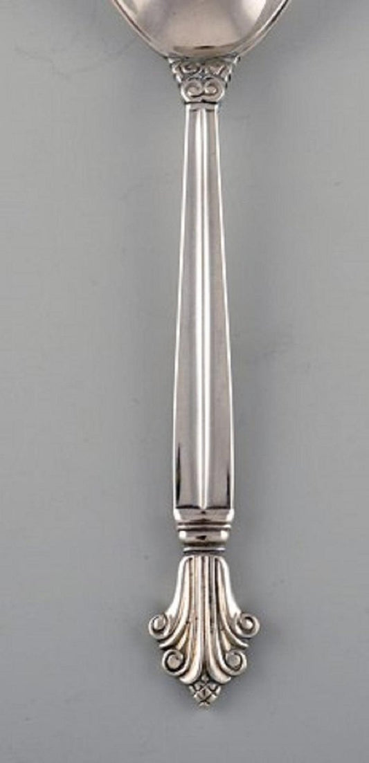 Acanthus Gourmet Spoon in Sterling Silver by Johan Rohde for Georg Jensen, 1922