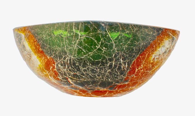 Acid-Etched Corroso Murano Glass Bowl by Alfredo Barbini-MJY-1148889