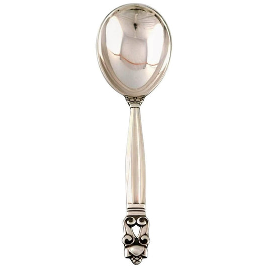 Acorn Serving Spoon or Salad Spoon from Georg Jensen