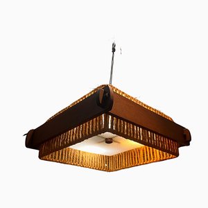 Acryl Wooden Ceiling Light from Temde, 1970s-WBX-1749274