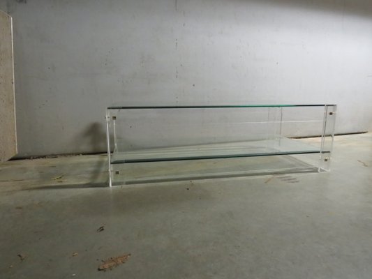 Acrylic and Glass Coffee Table in the Style of Charles Hollis Jones-UKG-1174735