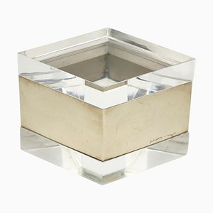 Acrylic & Chrome Decorative Box by Gabriella Crespi, Italy, 1970s-LYQ-1193052