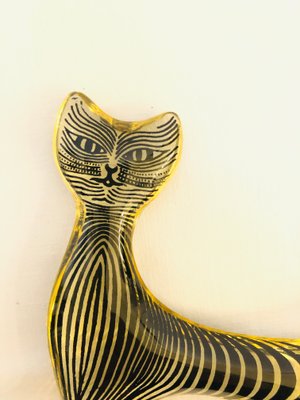 Acrylic Glass Acrylic Cat by Abraham Palatnik, 1960s-RZY-786379