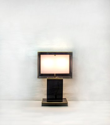 Acrylic Glass and Brass Lamp from ND, Italy, 1970s-VCV-1057272