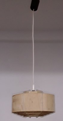 Acrylic Glass and Plastic Coated Slats Ceiling Lamp, 1970s-HOI-1180464