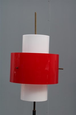 Acrylic Glass & Brass Floor Lamp from Stilnovo, 1950s-EH-776686