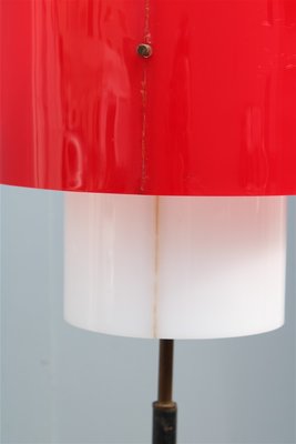 Acrylic Glass & Brass Floor Lamp from Stilnovo, 1950s-EH-776686