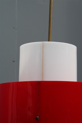 Acrylic Glass & Brass Floor Lamp from Stilnovo, 1950s-EH-776686