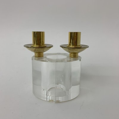 Acrylic Glass Candleholders, 1970s, Set of 2-BGP-1338636