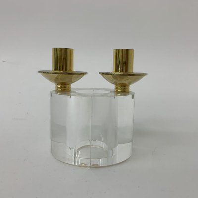 Acrylic Glass Candleholders, 1970s, Set of 2-BGP-1338636