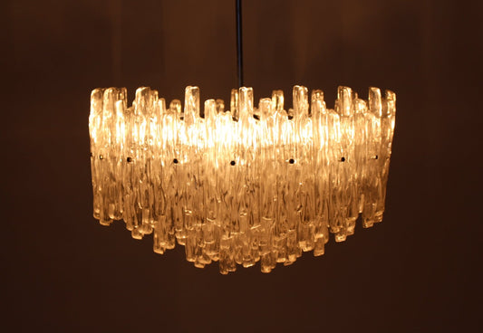 Acrylic Glass Chandelier by J. T. Kalmar, 1960s