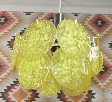 Acrylic Glass Hanging Ceiling Lamp, 1970s-AFE-1348136