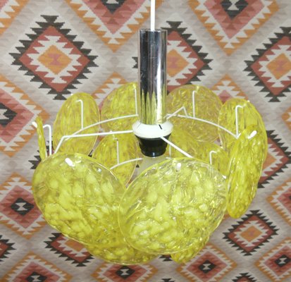 Acrylic Glass Hanging Ceiling Lamp, 1970s-AFE-1348136