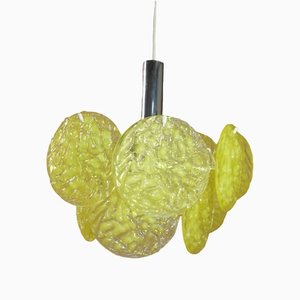 Acrylic Glass Hanging Ceiling Lamp, 1970s-AFE-1348136