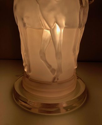 Acrylic Glass Horses Lamp in the the style of Lalique-BA-1365380