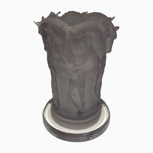 Acrylic Glass Horses Lamp in the the style of Lalique-BA-1365380