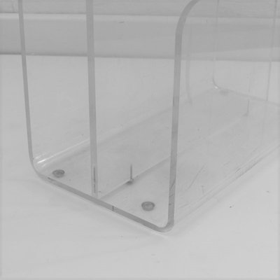 Acrylic Glass Magazine Rack, 1970s-WK-842624