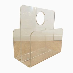 Acrylic Glass Magazine Rack, 1970s-WK-842624