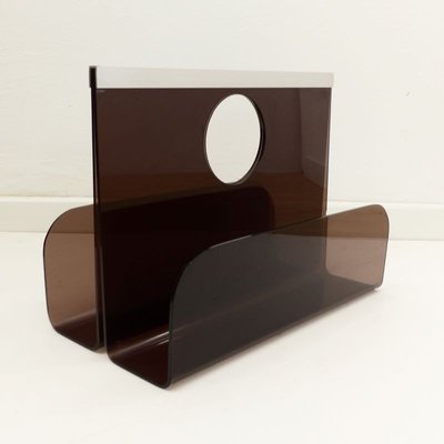 Acrylic Glass Magazine Rack by Michel Dumas for Roche Bobois, 1970s-WK-842617