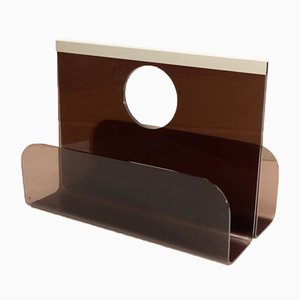 Acrylic Glass Magazine Rack by Michel Dumas for Roche Bobois, 1970s-WK-842617