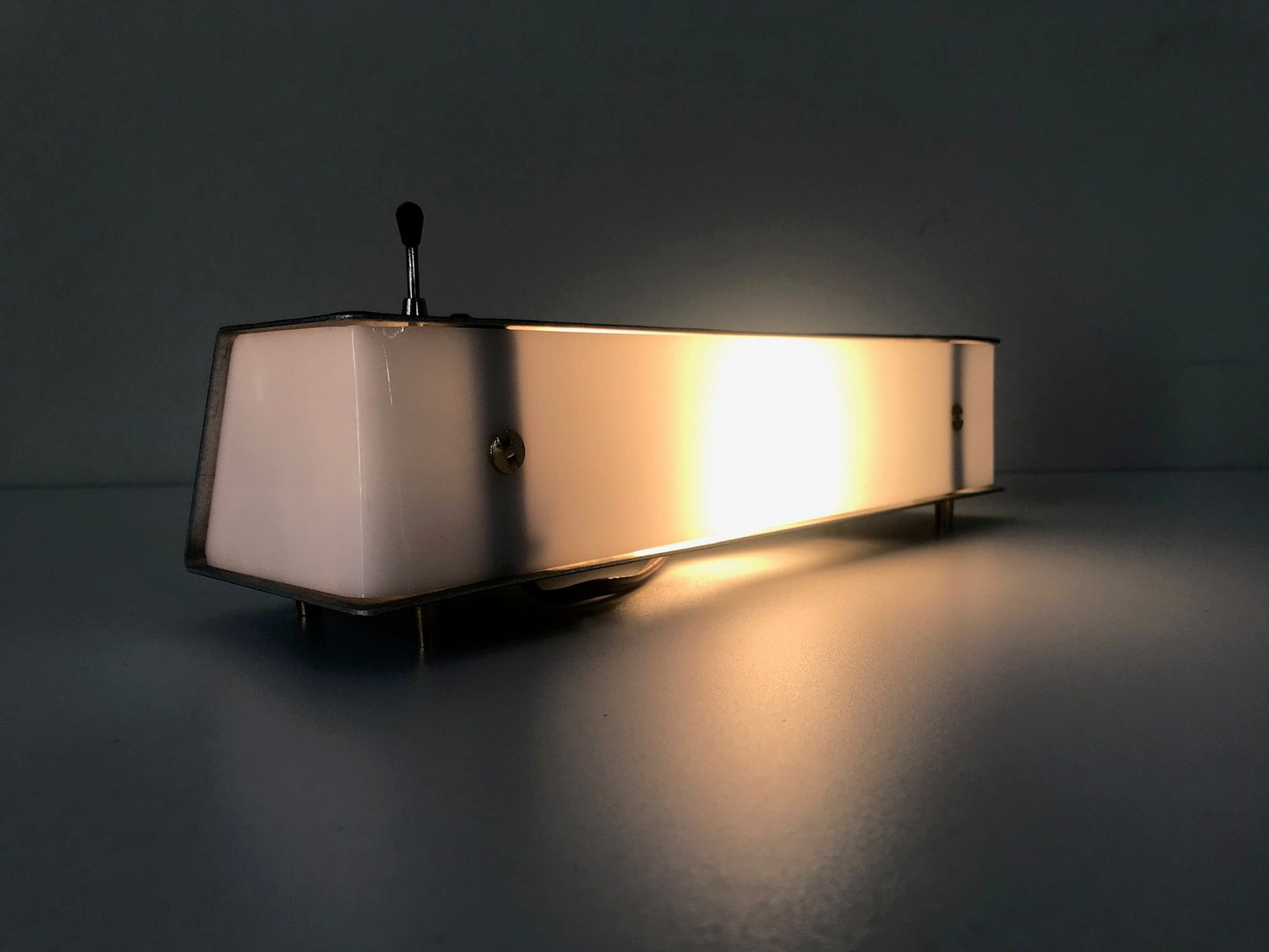 Acrylic Glass & Metal Lamp from Arlus, 1960s