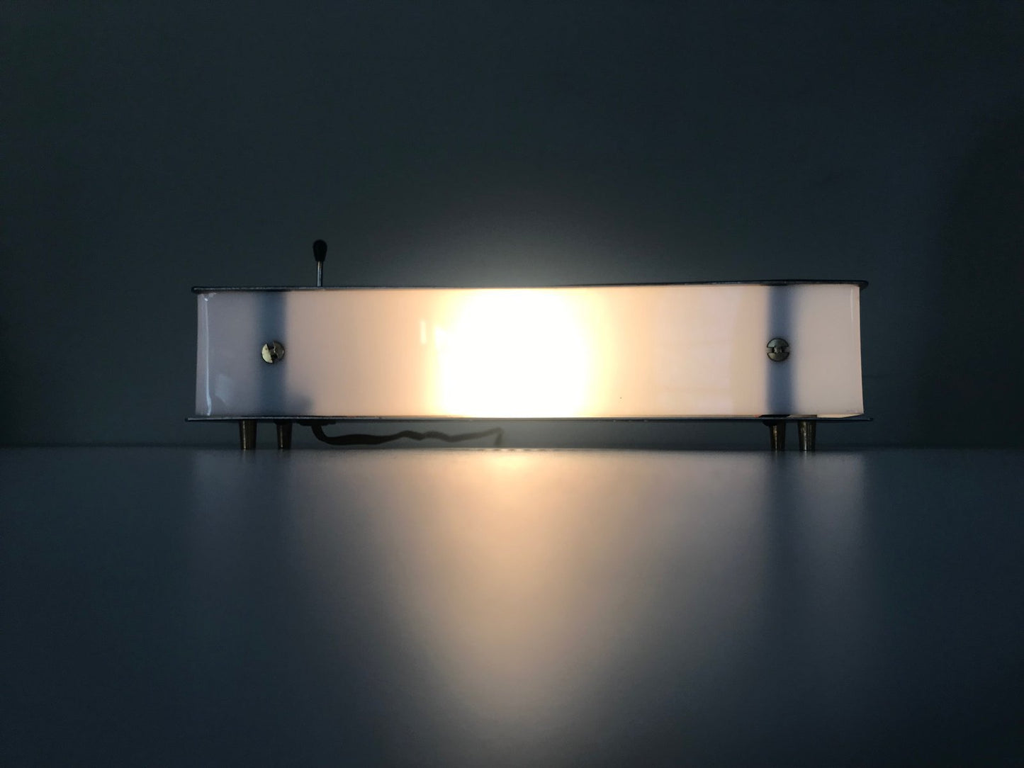 Acrylic Glass & Metal Lamp from Arlus, 1960s