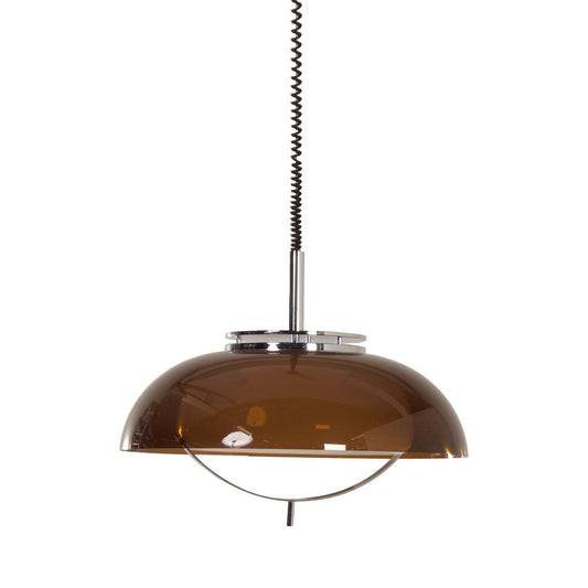 Acrylic Glass Pendant Lamp with Pull Handle from Dijkstra, 1970s