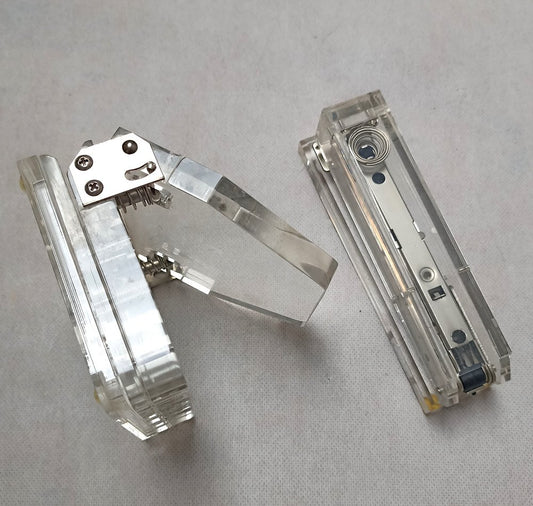 Acrylic Glass Stapler and Hole Punch, 1970s, Set of 2