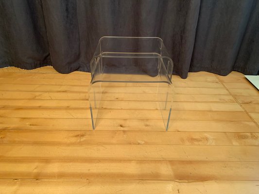 Acrylic Glass Tables, France, 1970s, Set of 2-VQM-1436263