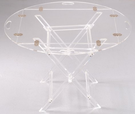 Acrylic Glass Tray Table, France, 1978-GCG-1406421