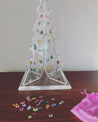 Acrylic Glass Tree with Swarovski Crystals, 1992-OLY-1781455