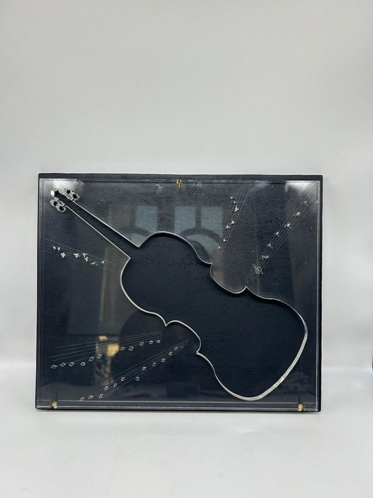 Acrylic Glass Violin Artwork, 1970s