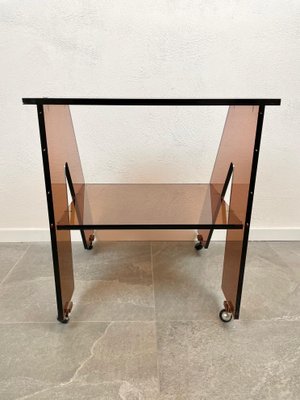 Acrylic Side Table Cart by Michel Dumas for Roche Bobois, France, 1970s-LYQ-1171488