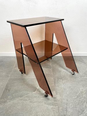 Acrylic Side Table Cart by Michel Dumas for Roche Bobois, France, 1970s-LYQ-1171488