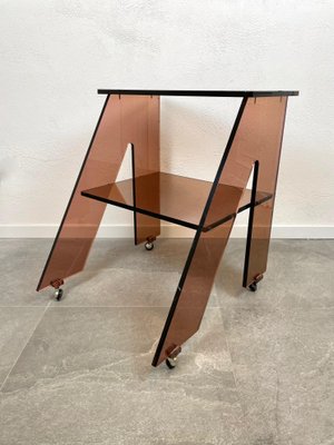 Acrylic Side Table Cart by Michel Dumas for Roche Bobois, France, 1970s-LYQ-1171488