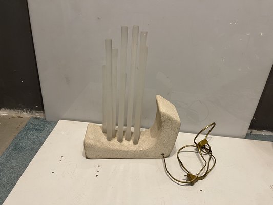 Acrylic Stone Table Lamp, 1980s-JJC-1445267