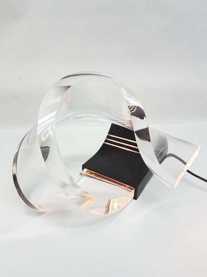 Acrylic Vortex Table Lamp by Gaetano Missaglia, 1970s-FIP-1171866