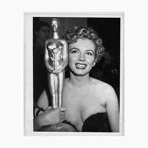 Actress Marilyn Monroe Wins a Trophy Photographed by Earl Leaf, 1952-DYV-701245