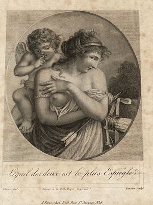 Adams, Roman Charity, 19th Century, Engravings, Framed, Set of 2-QKG-1357188