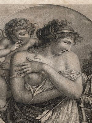 Adams, Roman Charity, 19th Century, Engravings, Framed, Set of 2-QKG-1357188