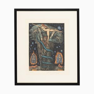 Adams Traum, Color etching, Framed-GPP-1050270